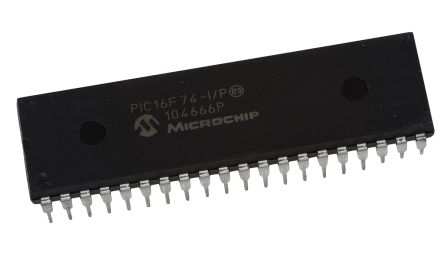 Microchip Microcontrolador PIC16F74-I/P, Núcleo PIC De 8bit, RAM 192 B, 20MHZ, PDIP De 40 Pines
