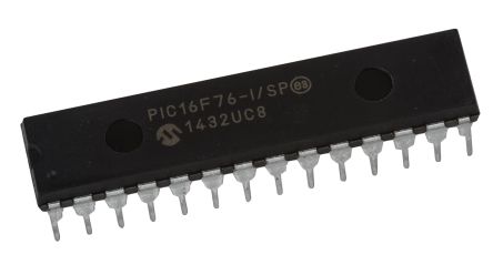 Microchip Microcontrôleur, 8bit, 368 B RAM, 8K X 14 Mots, 20MHz, SPDIP 28, Série PIC16F