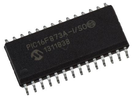 Microchip PIC16F873A-I/SO, 8bit PIC Microcontroller, PIC16F, 20MHz, 7.2 KB, 128 B Flash, 28-Pin SOIC