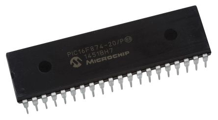 Microchip Mikrocontroller PIC16F PIC 8bit THT 128 X 8 Wörter, 4000 X 14 Wörter PDIP 40-Pin 20MHz 192 B RAM