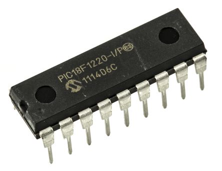 Microchip Microcontrolador PIC18F1220-I/P, Núcleo PIC De 8bit, RAM 256 B, 40MHZ, PDIP De 18 Pines