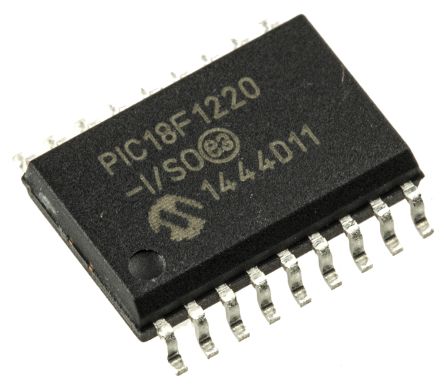 Microchip Mikrocontroller PIC18F PIC 8bit SMD 4 KB, 256 B SOIC 18-Pin 40MHz 256 B RAM
