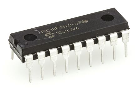 Microchip Mikrocontroller PIC18F PIC 8bit THT 8 KB, 256 B PDIP 18-Pin 40MHz 256 B RAM