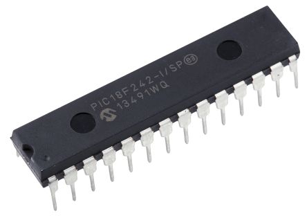 Microchip Mikrocontroller PIC18F PIC 8bit THT 16 KB SPDIP 28-Pin 40MHz 768 B RAM