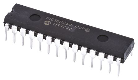 Microchip Mikrocontroller PIC18F PIC 8bit THT 16 KB, 256 B SPDIP 28-Pin 40MHz 768 B RAM