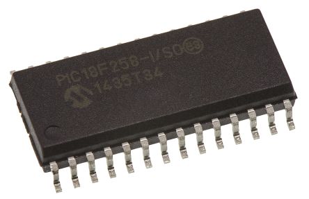 Microchip Microcontrôleur, 8bit, 1,536 Ko RAM, 32 KB, 256 B, 40MHz, SOIC 28, Série PIC18F