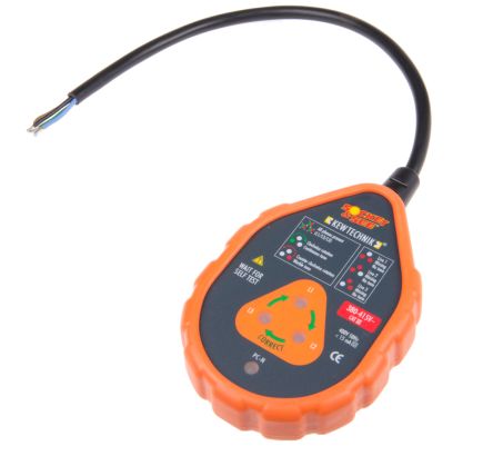 Socket & See SOK 60 LED Steckdosentester Mit Akustischem Alarm, 400V Ac 5-Pin / 16A