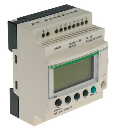 Schneider Electric Zelio Logic Logikmodul, 8 Eing. Relais Ausg.Typ Analog, Diskret Eing.Typ 24 VAC