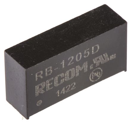 Recom RB DC/DC-Wandler 1W 12 V Dc IN, ±5V Dc OUT / ±100mA 500V Ac Isoliert