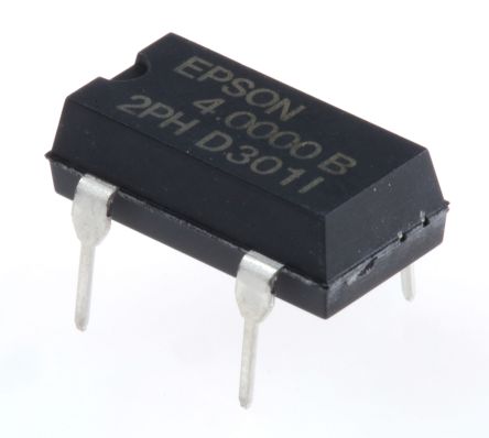 Epson Oszillator,XO, 4MHz, ±50ppm, CMOS, PDIP, 4-Pin, Durchsteckmontage, 13.7 X 6.6 X 5.3mm