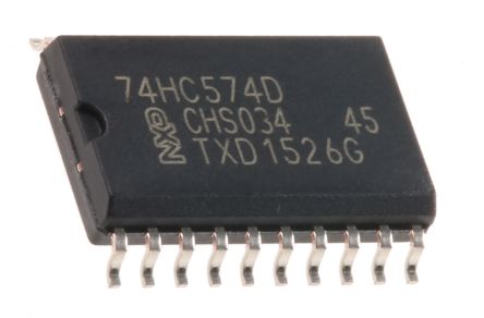Nexperia IC Flip-Flop, D-Typ, HC, 3 Zustände, Single Ended, Single Ended, Positiv-Flanke, SOIC, 20-Pin