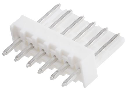 Molex 6410 Stiftleiste Gerade, 6-polig / 1-reihig, Raster 2.54mm, Kabel-Platine, Lötanschluss-Anschluss, 4.0A, Nicht