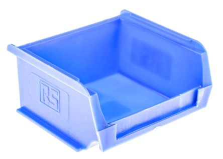 RS PRO Lagerbehälter Blau Polypropylen, 50mm X 100mm X 90mm