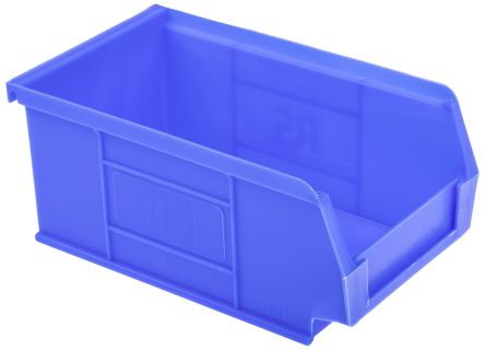 RS PRO Lagerbehälter Blau Polypropylen, 76mm X 101mm X 167mm