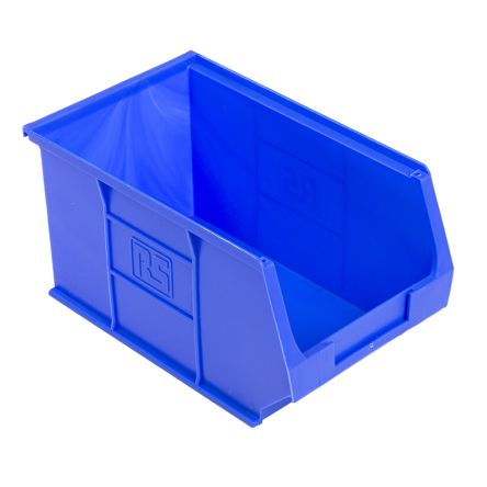 RS PRO Lagerbehälter Tragbar Blau Polypropylen, 130mm X 150mm X 240mm
