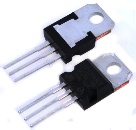 STMicroelectronics 45V 10A, Dual Schottky Diode, 3-Pin TO-220AB STPS2045CT