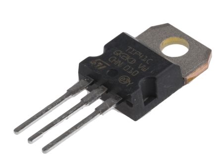 STMicroelectronics TIP41C THT, NPN Transistor 100 V / 6 A, TO-220 3-Pin