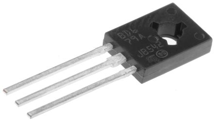 STMicroelectronics Transistor Darlington, BD679A, NPN 4 A, 80 V, HFE:750, SOT-32, 3 Pines Simple