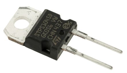 STMicroelectronics THT Schottky Diode, 45V / 10A, 2-Pin TO-220AC