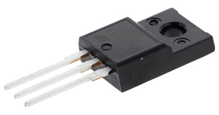 STMicroelectronics MOSFET STP6NK60ZFP, VDSS 600 V, ID 6 A, TO-220FP De 3 Pines, Config. Simple