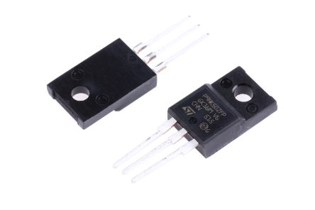 STMicroelectronics MOSFET, Canale N, 850 MΩ, 7,2 A, TO-220FP, Su Foro