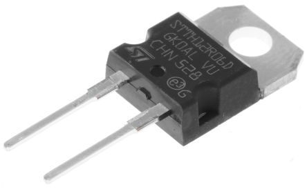STMicroelectronics 600V 12A, Rectifier Diode, 2-Pin TO-220AC STTH12R06D