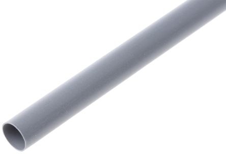 TE Connectivity RNF-100 Wärmeschrumpfschlauch, Polyolefin Grau, Ø 6.4mm Schrumpfrate 2:1, Länge 1.2m