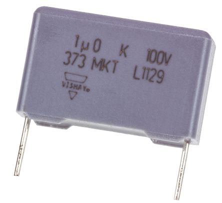 Vishay Condensador De Película, 1μF, ±10%, 63 V Ac, 100 V Dc, Montaje En Orificio Pasante