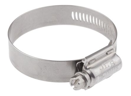 HI-TORQUE Stainless Steel Slotted Hex Hose Clip Worm Drive, 16mm Band Width, 45mm - 65mm Inside Diameter