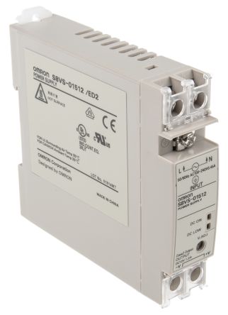 Omron S8VS Switch-Mode DIN-Schienen Netzteil 15W, 85 → 264V Ac, 12V Dc / 1.2A