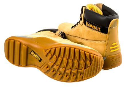 Honey Nubuck Mens Safety Boots 11 UK DeWalt Apprentice 45 EU