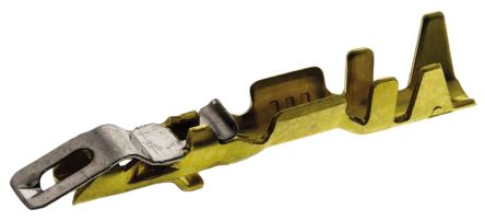 TE Connectivity AMPMODU Crimp-Anschlussklemme Für AMPMODU-Verriegelungsclipgehäuse, Buchse, 0.1mm² / 0.4mm², Gold