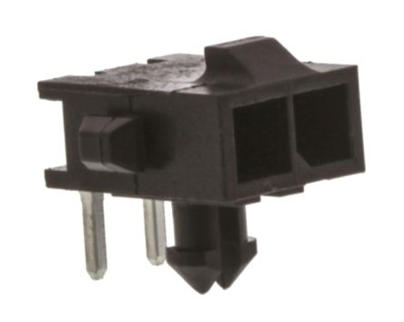 TE Connectivity Conector Macho Para PCB Ángulo De 90° Serie Micro MATE-N-LOK De 2 Vías, 1 Fila, Paso 3.0mm, Para