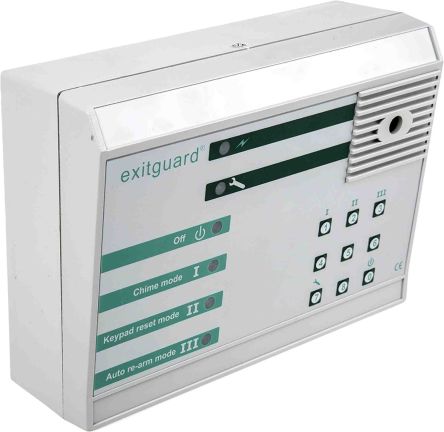 Hoyles Exitguard Alarmanlage, 108dB, Batteriebetrieb, 7 → 14V, 60 X 125 X 175mm