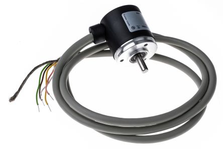 Baumer Encoder Incremental Serie BDK, 100 Impulsos/rev, 6000rpm Máx., Salida HTL/Push Pull, Con Salida De Cable De 1 M,