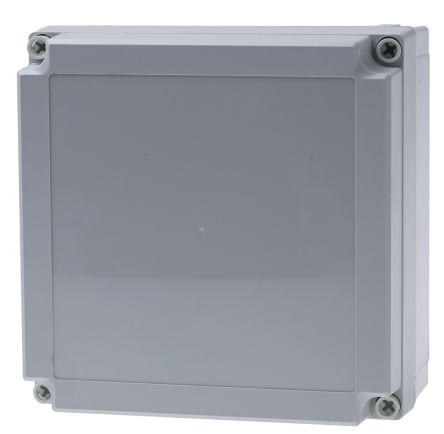 Fibox ABS Gehäuse Grau Außenmaß 180 X 180 X 100mm IP66, IP67