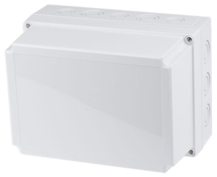Fibox Grey Polycarbonate Enclosure, IP66, IP67, Grey Lid, 255 X 180 X 150mm