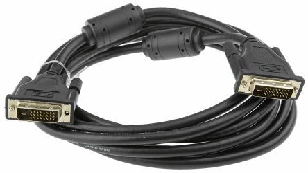Roline DVI-Kabel A DVI-D Dual Link - Stecker B DVI-D Dual Link - Stecker, 3m Schwarz
