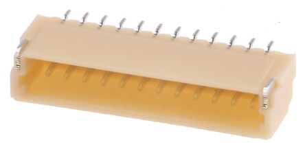 JST SH Leiterplatten-Stiftleiste Gewinkelt, 12-polig / 1-reihig, Raster 1.0mm, Kabel-Platine, Lötanschluss-Anschluss,