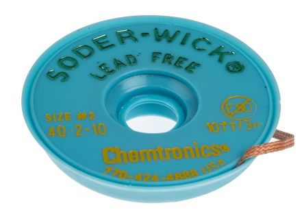 Chemtronics Soder-Wick Entlötlitze, Bleifrei, 1.5mm X 3m