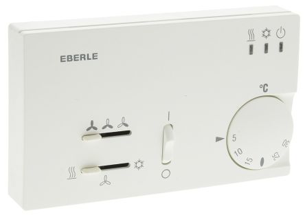 Eberle Thermostat, +5 → +30 °C, 6A, Wechsler 1-polig