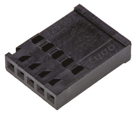 TE Connectivity, AMPMODU Female Connector Housing, 2.54mm Pitch, 5 Way, 1 Row