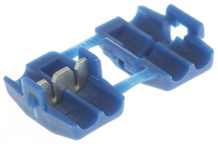 RS PRO Kabelspleißverbinder, Abzweigverbinder, Blau, 18 → 14 AWG, Ø 17.5mm, Ges.L 31mm, 0.75mm² - 2.5mm², 14AWG