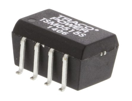 TRACOPOWER TSM DC/DC-Wandler 1W 5 V Dc IN, 15V Dc OUT / 65mA 1kV Dc Isoliert
