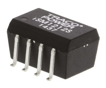 TRACOPOWER TSM DC/DC-Wandler 1W 12 V Dc IN, 12V Dc OUT / 80mA 1kV Dc Isoliert