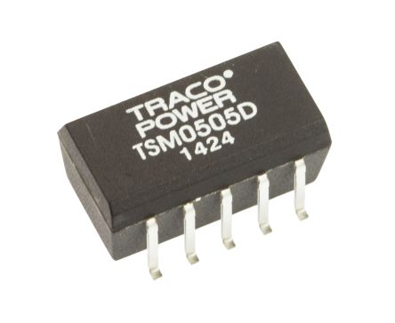 TRACOPOWER TSM DC/DC-Wandler 1W 5 V Dc IN, ±5V Dc OUT / ±100mA 1kV Dc Isoliert