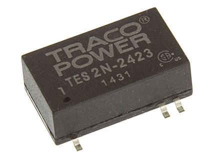 TRACOPOWER TES 2N DC-DC Converter, ±15V Dc/ ±65mA Output, 18 → 36 V Dc Input, 2W, Surface Mount, +85°C Max Temp