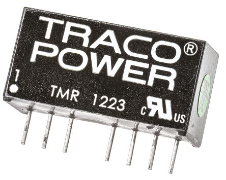 TRACOPOWER TMR 2 DC/DC-Wandler 2W 12 V Dc IN, ±15V Dc OUT / ±65mA 1.6kV Dc Isoliert
