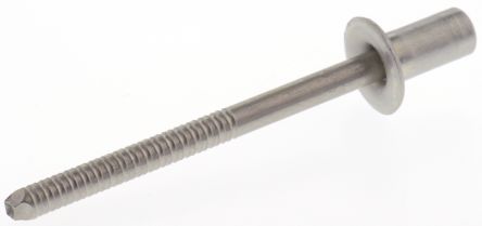 Pop Rivets Blind Niet, Ø 4.8mm X 9.2mm, Silber, Edelstahl, 4.9mm Aus Edelstahl, Min. 0mm, Max. 3.2mm