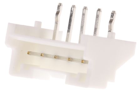 JST PA Leiterplatten-Stiftleiste Gewinkelt, 5-polig / 1-reihig, Raster 2.0mm, Kabel-Platine, Lötanschluss-Anschluss,